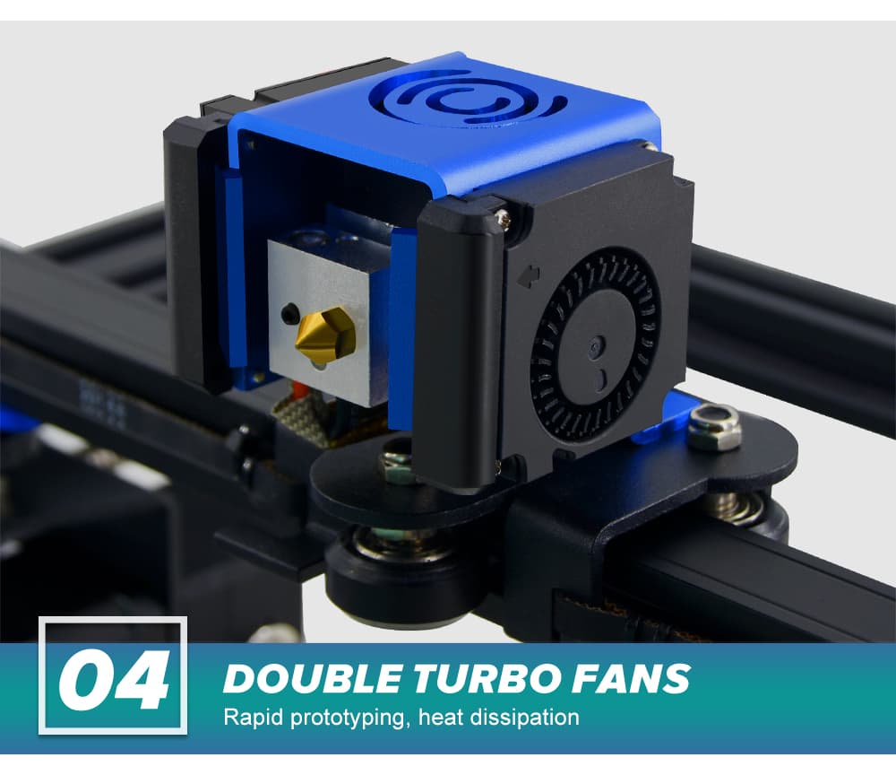 Double Turbo Fan 3D Printer