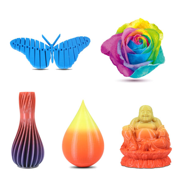 Gradient Filaments 3D Prints Show