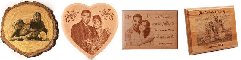 Wood Engraved Photo