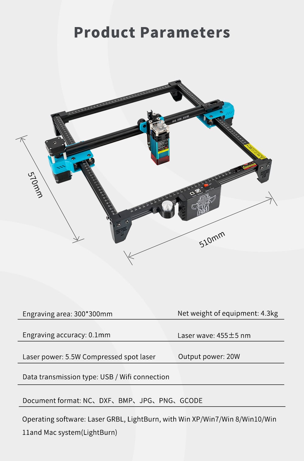  laser cutter machine specifications