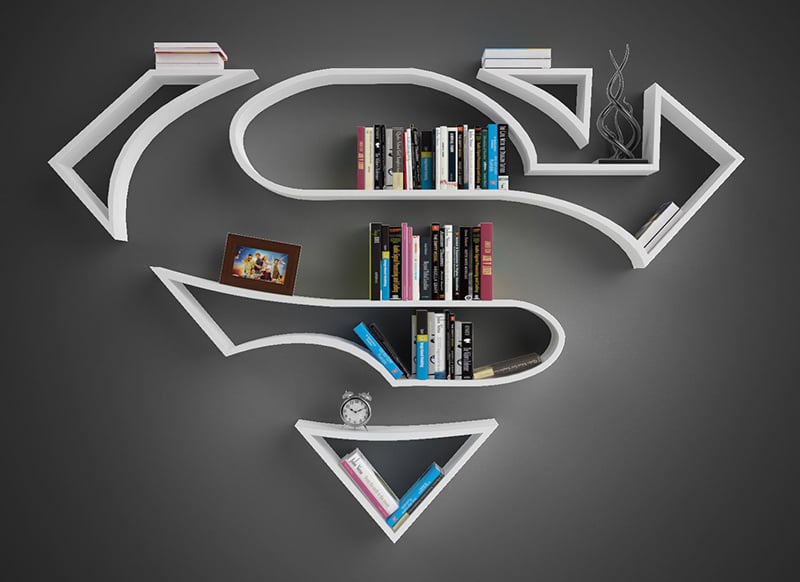 Cool 3D Printing Ideas- Superman Shelf