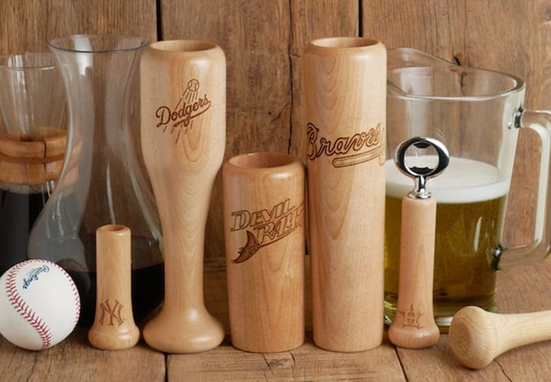 Laser Engraved Baseball Bat Mugs