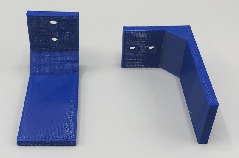 Shelf Bracket Printed in Two Different Orientations