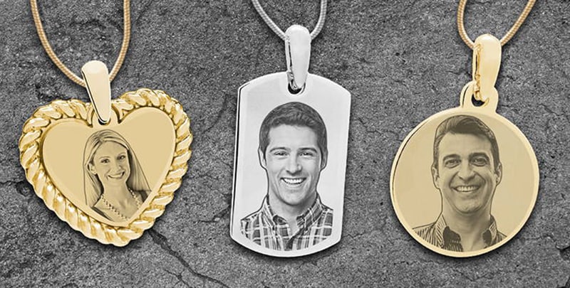 Custom Photo Engraved Jewelry Photo by Jewelry Keepsakes